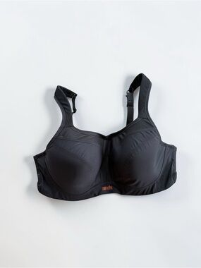 Panache Sport High Impact Sports Bra 38D Black Adjustable